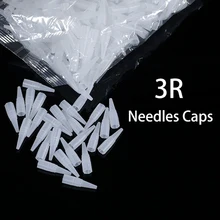 100 шт одноразовая бровь татуировки 1R 3R 5F 7F иглы колпачки пластиковая машина Перманентный Макияж Советы Традиционные татуировки аксессуары