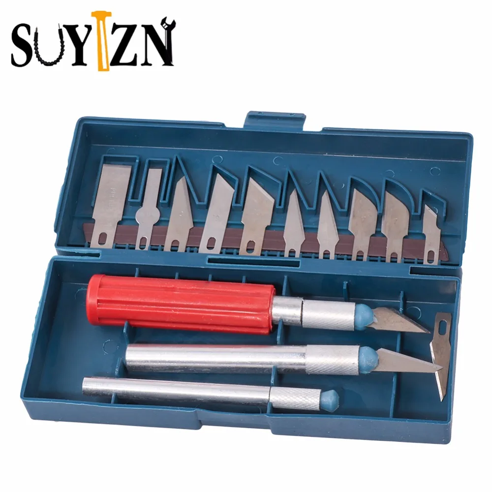 13 in 1 Art Knife Multi function Hobby Knife Crafts Carving Cutter