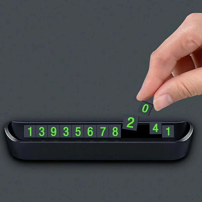 

Telephone Number Card Temporary Car Parking Card Notification Night Luminous Car Stickers ExteriorCar Park Stop Accessories