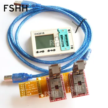 Offline programmers CH2016 SPI FLASH programmer+5X6mm QFN8+QFN8 test socket Production 1 drag 2 programmer 9acf21cd 9acf 21cd qfn8