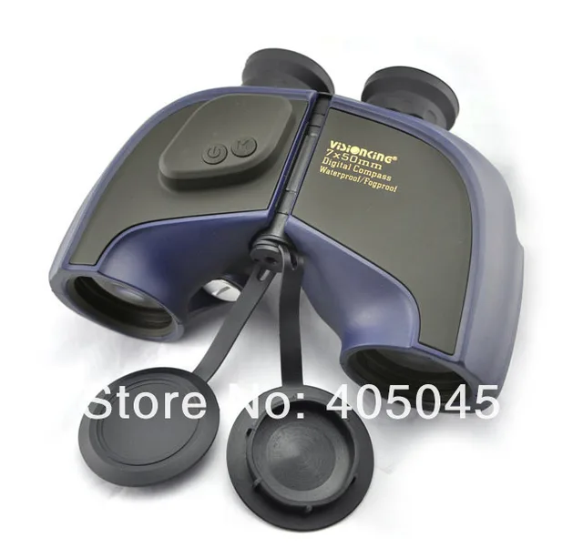 Cheap Visionking 7x50 High Quality Telescope With Digital Compass Waterproof Temperature Rangefinder Floating Binoculars Telescopes