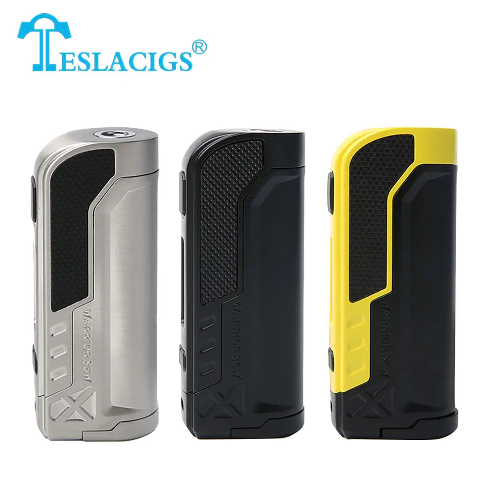 

100% Original 85W Tesla Warrior TC Box MOD with 85W Max Output Power No 18650 Battery Electronic Cigarette Starter Vape Box Mod