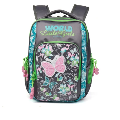 

Russia Style School Backpacks for Girls Butterfly Pattern Children School Bags Orthopedic Backpacks Mochila Infantil Grade 1-4