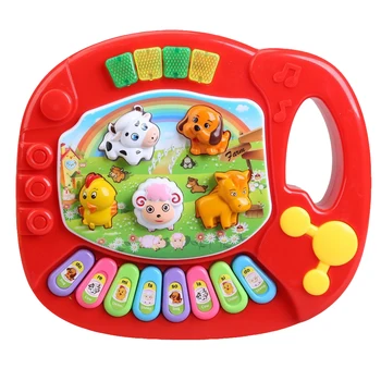 

New Hot Musical Instrument Toy Baby Kids Animal Farm Piano Developmental Music Educational Toys For Children Gift