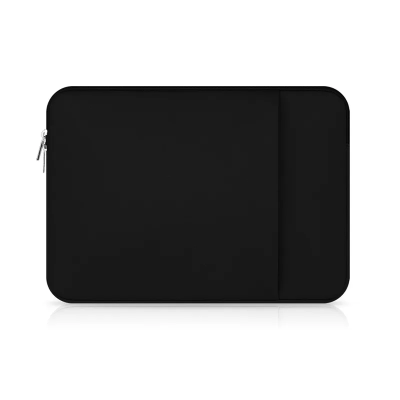 Neoprene Zippered Laptop Sleeve with Pocket - Unisex, Multiple Sizes