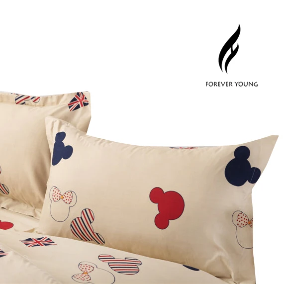 

2Pcs/Pair Mickey and Minnie Mouse Decorative Cartoon Pillow case home PillowCase Bedding 48*74cm