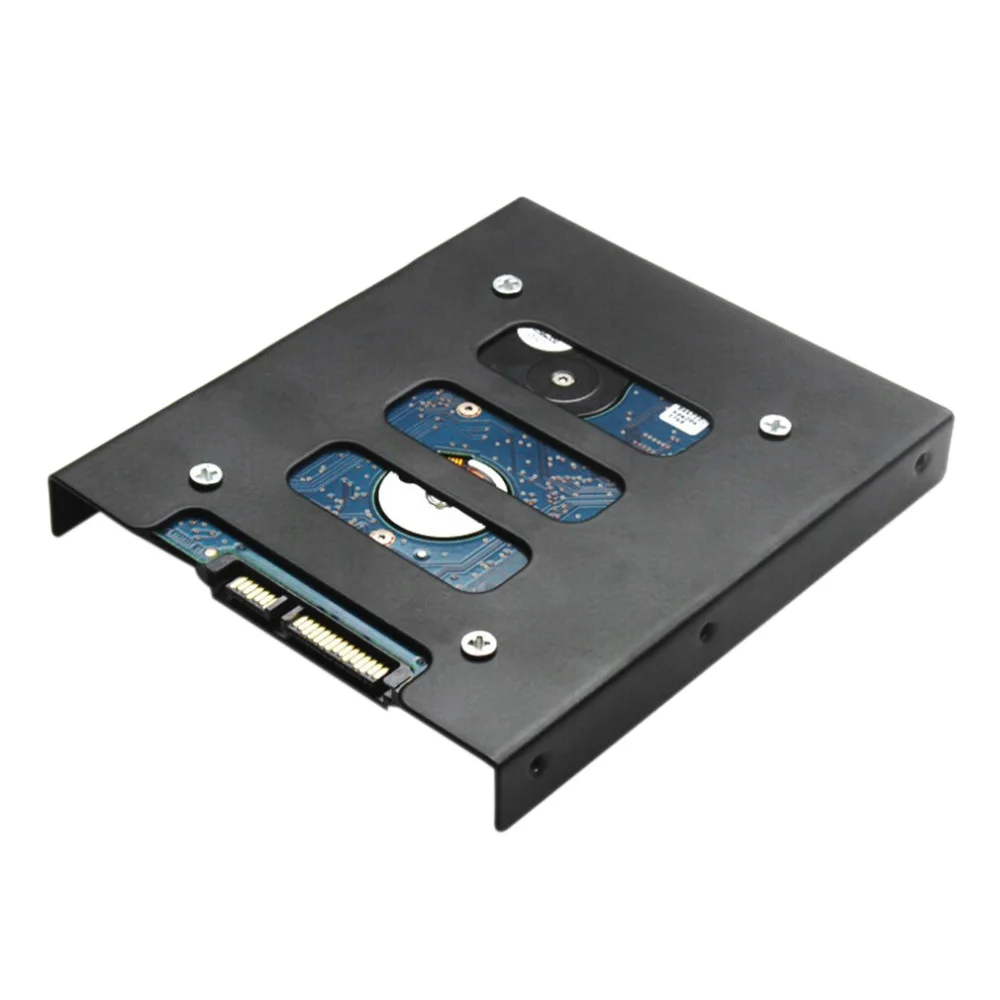 2 шт. док-станция для HDD 2," до 3,5" SSD HDD Металл адаптер док чехол Caddy Монтажный кронштейн жесткий диск держатель для компьютера PC