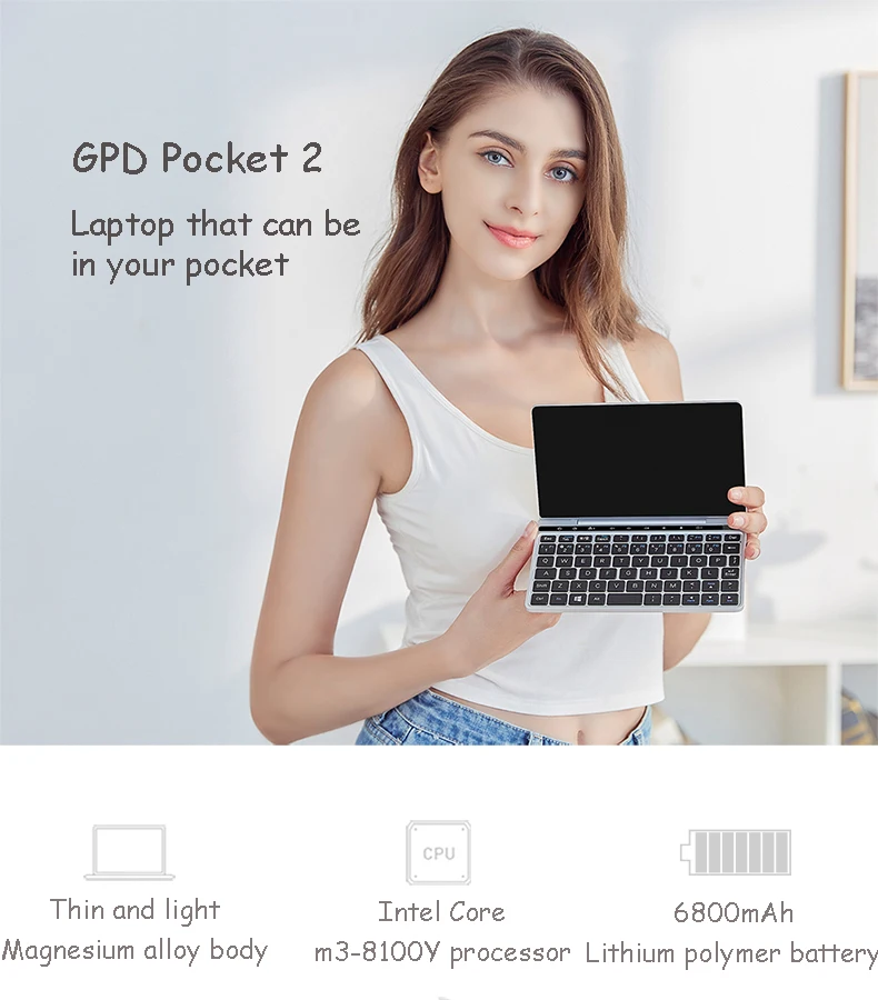 Nuevo cuaderno GPD Pocket2 7 \