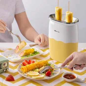 

Fully Automatic Egg Roll Machine Breakfast Double Cylinder Small Egg Cup Omelette Pot Plug and Play Non-stick Pan