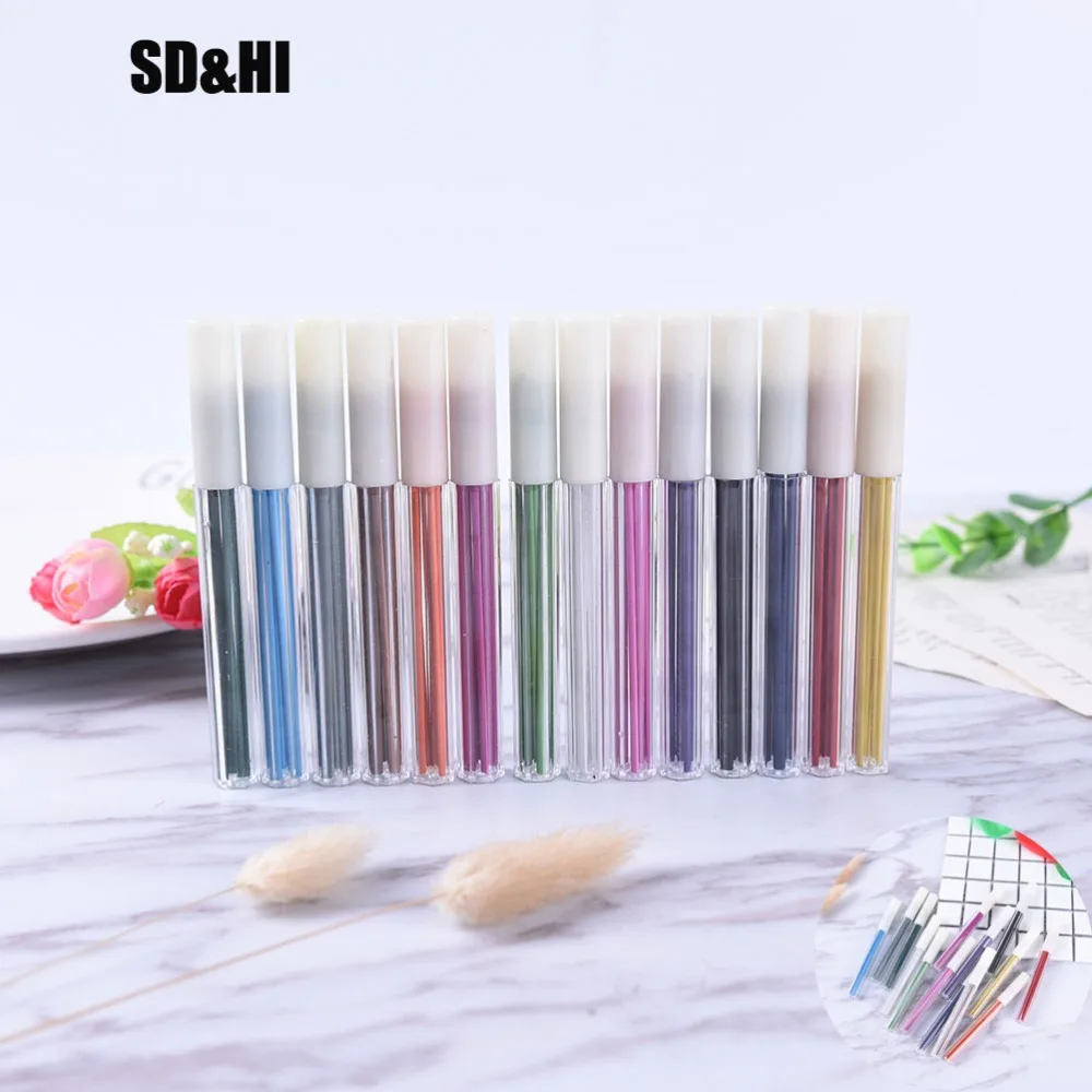 

1 Box(6Pcs)2.0mm Automatic Pencil Drafting Writing Painting Mechanical Pencils Colors refills coloed set for adult coloring book