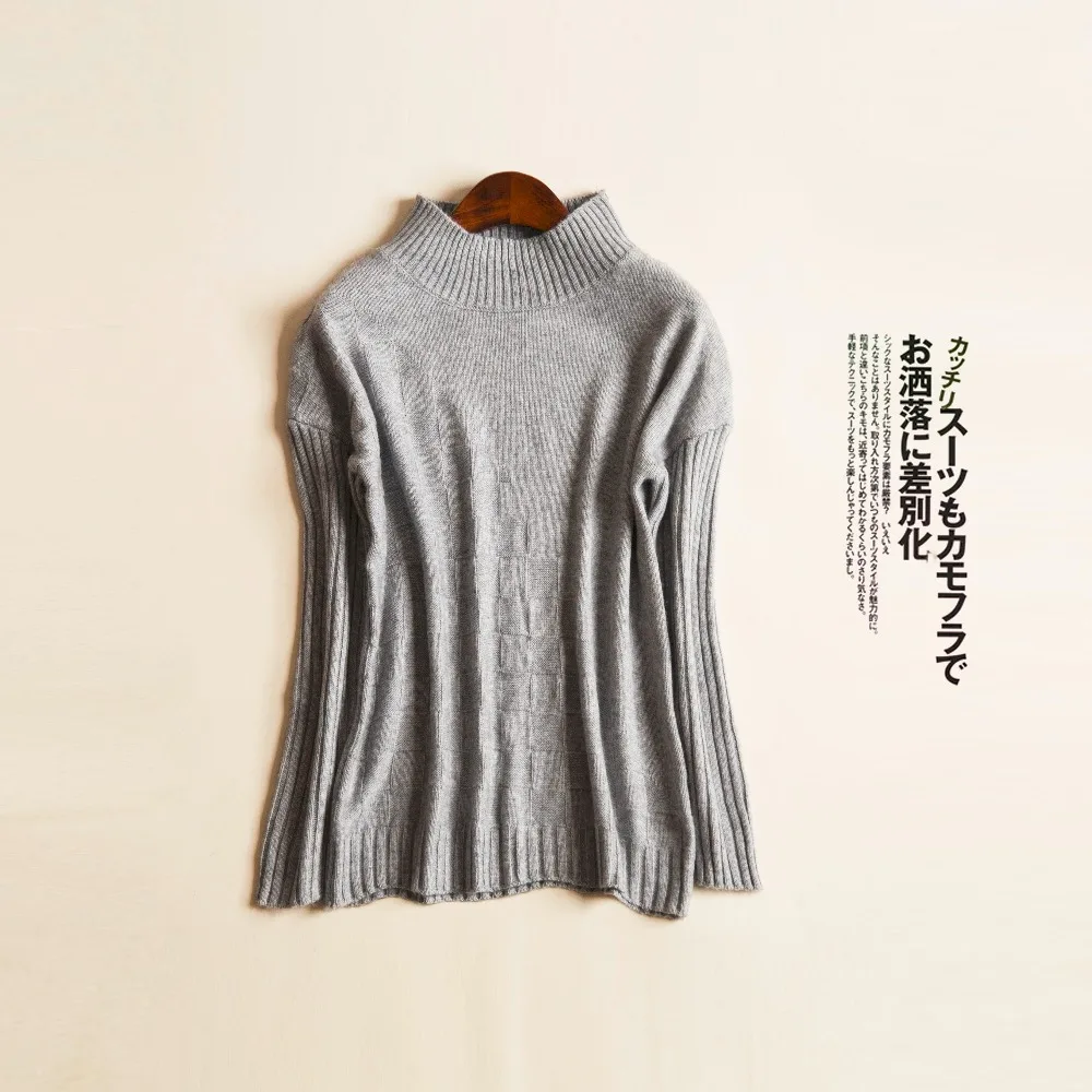 adohon 2017 womens winter Cashmere sweaters and auntmun women knitted Pullovers High Quality Warm Female Turtleneck Solid Casual