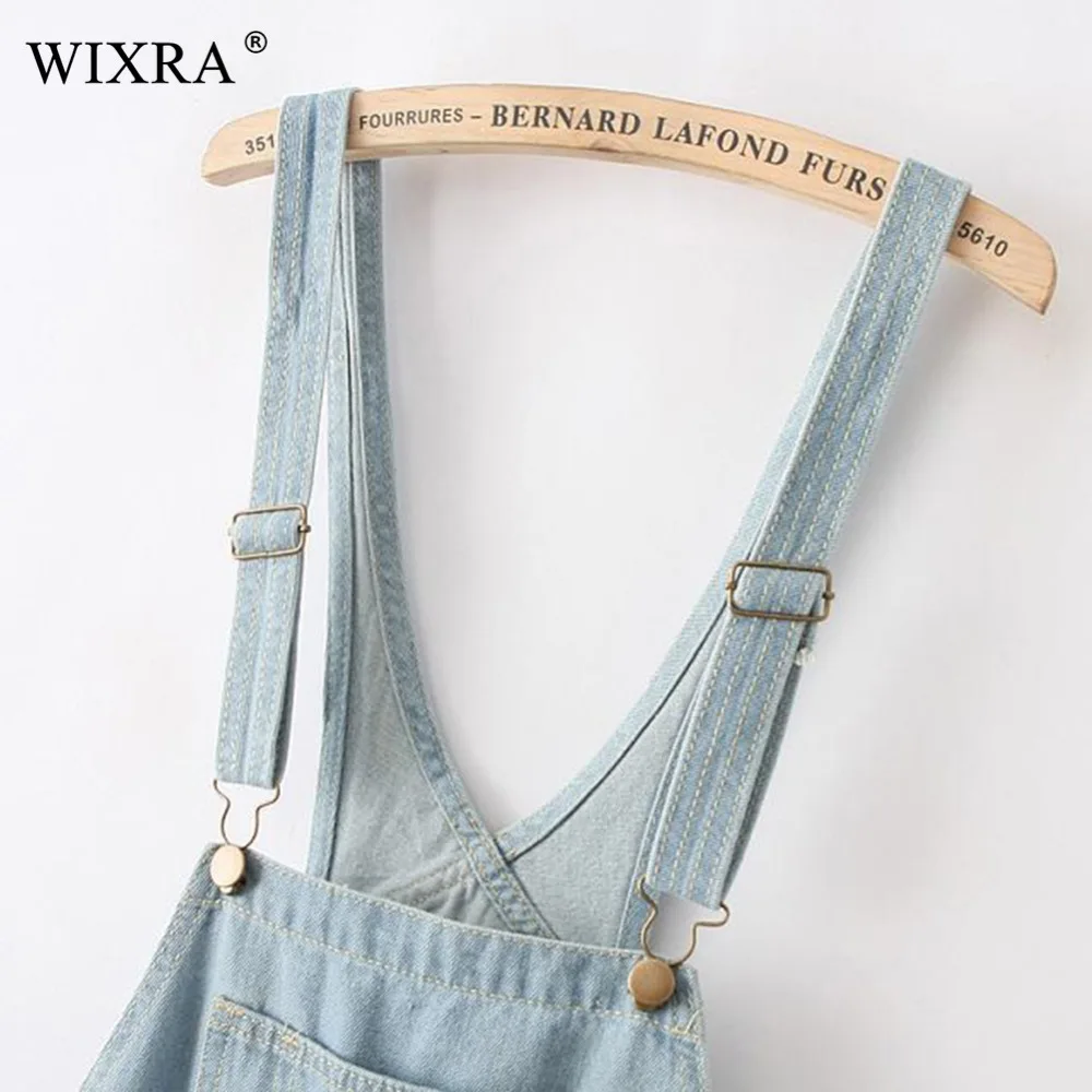 WIXRA новый джинсовый комбинезон шорты женская одежда Модная классика джинсовые с