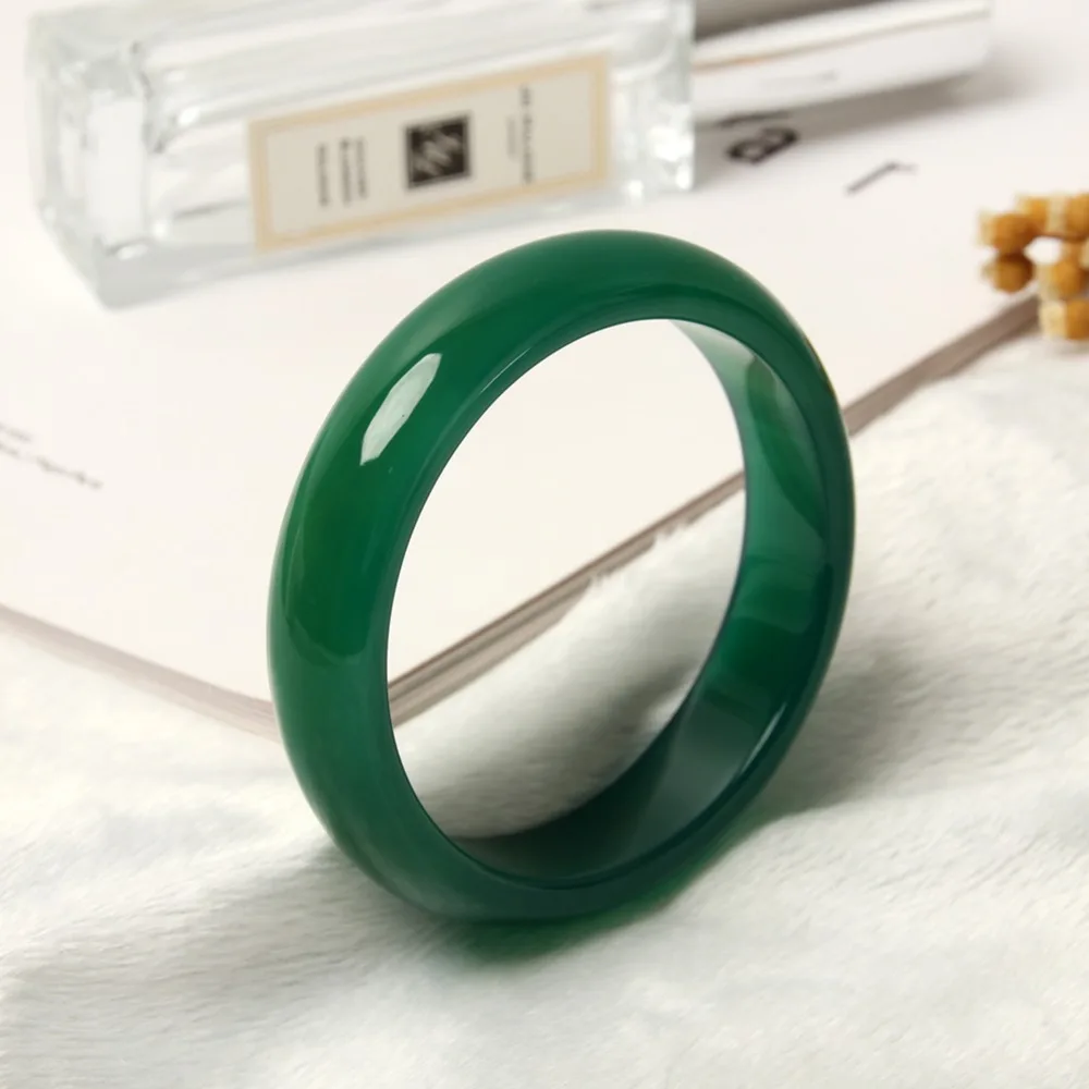 

JUJIE Luxury Green Stone Bangles For Women 2019 Fashion Female Jewelry Dropshipping