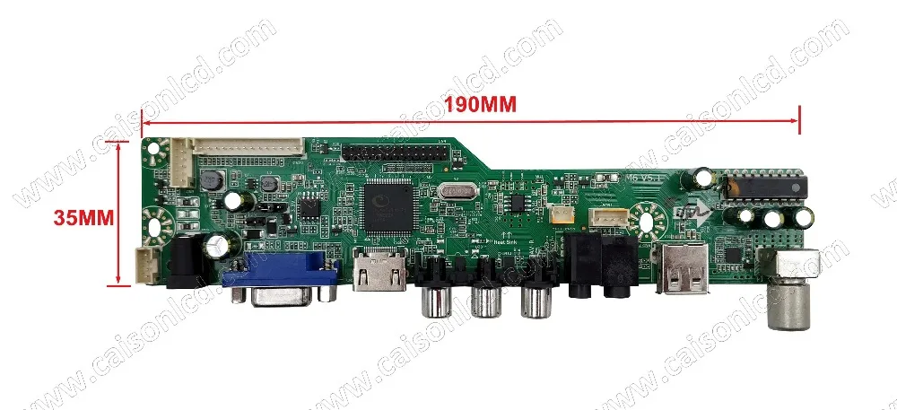 M6-V5.1 ЖК-ТВ плата контроллера Поддержка HDMI VGA Аудио AV USB ТВ для 15,4 дюймов 1280x800 LTN154XB-L01 lvds легко diy ремонт