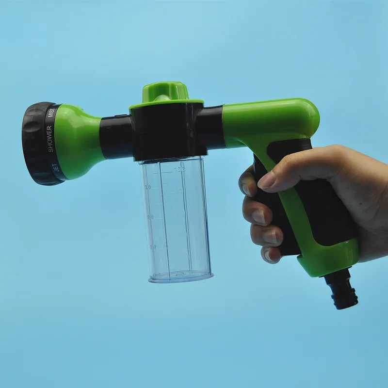 

8 Kinds of Spray Pattern Foam Water Gun Car Washer Water Gun Nozzle High Pressure Car Wash Water Gun Home Foam Gun Sprayer