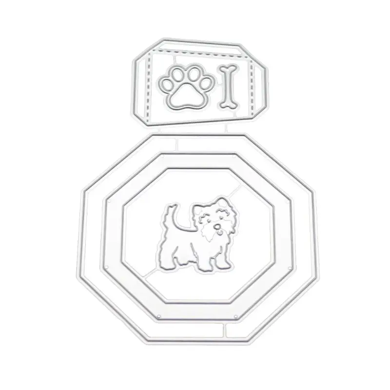 

Dog Paw Bone Metal Cutting Dies Stencil DIY Scrapbooking Album Stamp Paper Card Embossing Crafts Decor