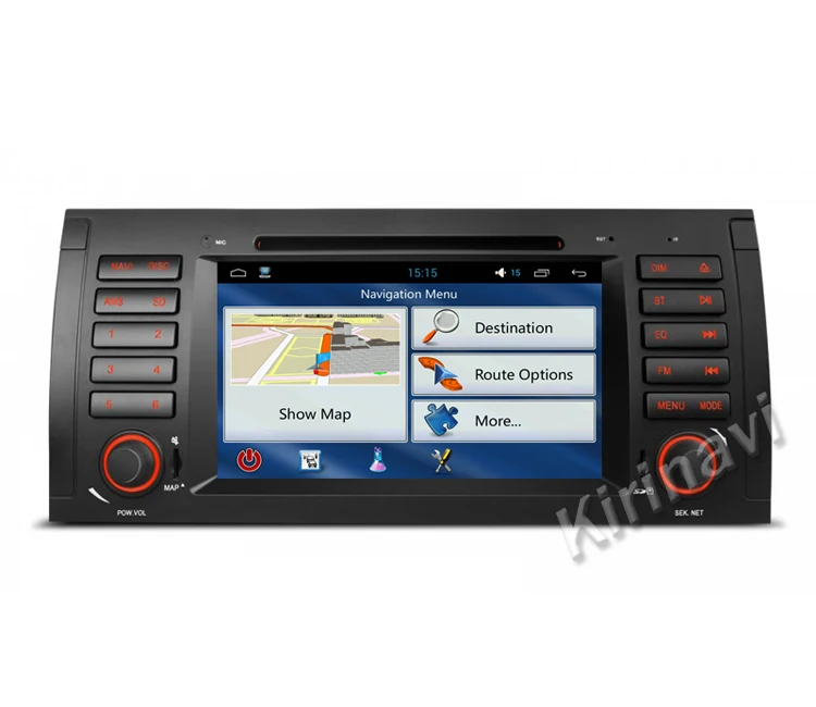Kirinavi Android 7,1 1024x600 HD двойной din автомобильный аудио стерео Мультимедиа для BMW e39 m5 1995-2003 Автомобильный gps Радио навигационная система