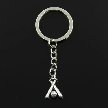 

Keychain 19x13mm Baseball Bat Pendants DIY Men Jewelry Car Key Chain Ring Holder Souvenir For Gift