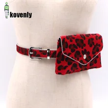 Женская поясная сумка женский поясной ремень с бисером сумка-мессенджер кошелек Модный Ретро Леопардовый принт мобильный кошелек нагрудные сумки A226