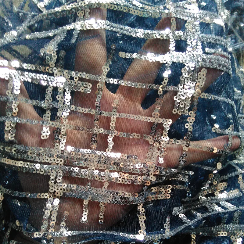 Высокое качество свадебное платье австрийский дизайн вышивки блестками Азиатский Французский кружевной ткани для африканских женщин 33