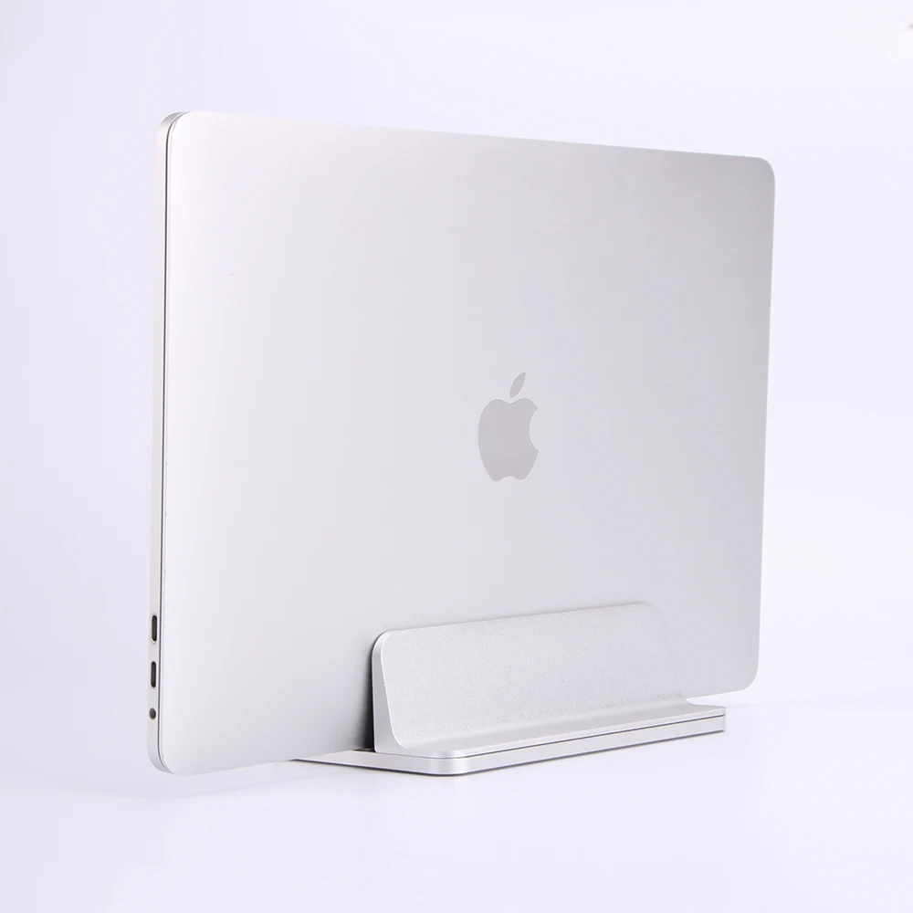 Bestjing Aluminum Alloy Vertical Laptop Stand Adjustable Notebook Desktop Holder Mount For Apple Macbook