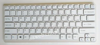 

New US laptop keyboard for Sony vaio E Series SVE14 SVE14A SVE141 SVE14111ELW SVE1412S6C white frame 149183311US C13122001882