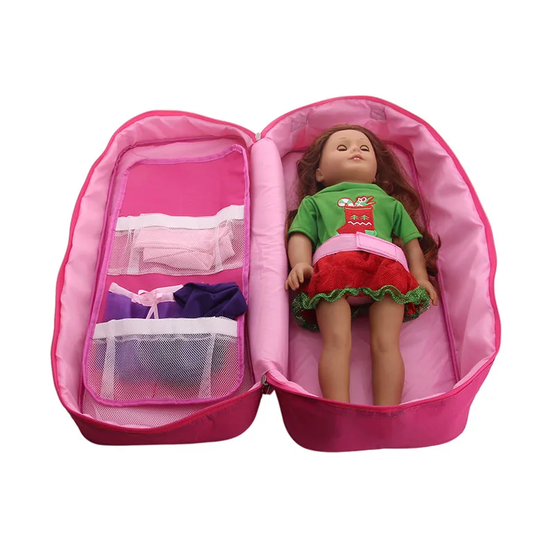 Высококачественная милая кукла LUCKDOLL дорожная сумка подходит для 18 дюймовых