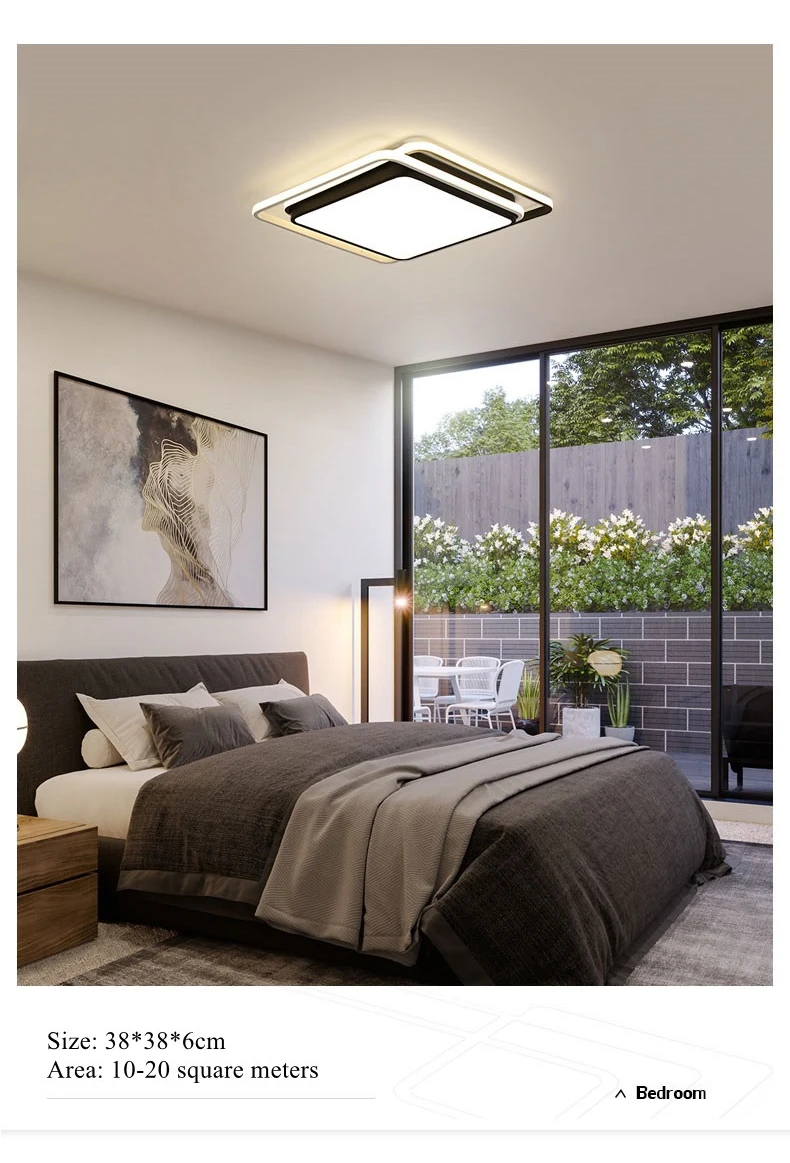 Modern LED Lamp Ceiling Dimmable Ceiling Lights For Living Room Bedroom 6