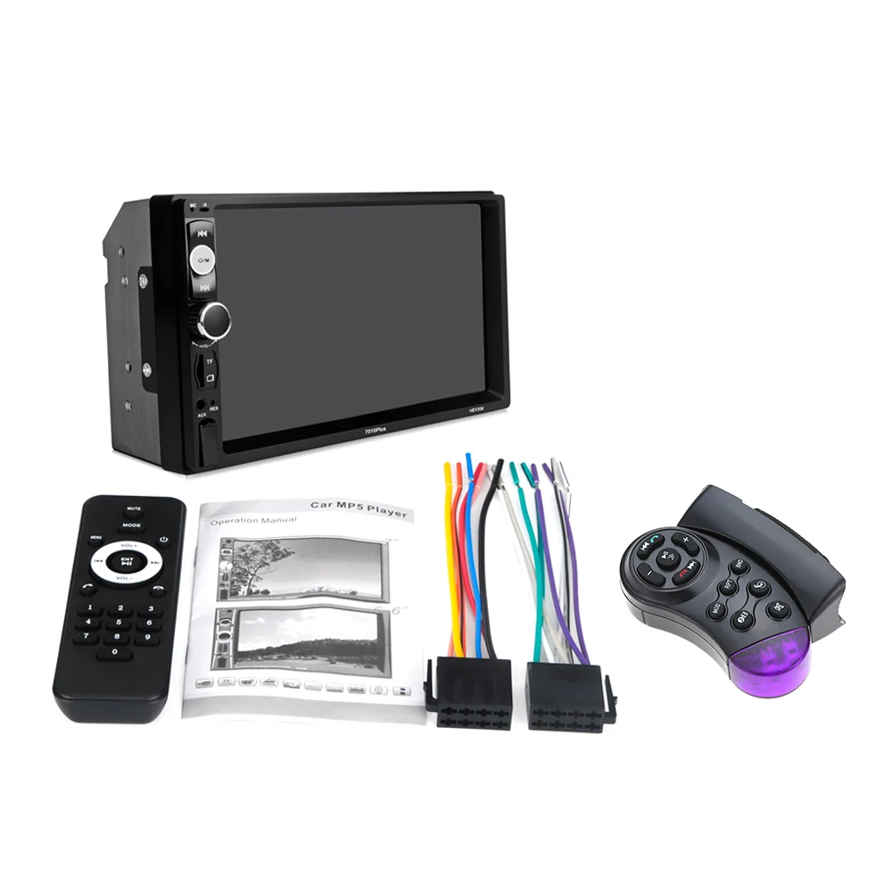 

Wireless BT Car radio 2 Din Radio Stereo Mp5 Multimedia Player 7in Touch Screen Car MP5 Player 7010 PLUS