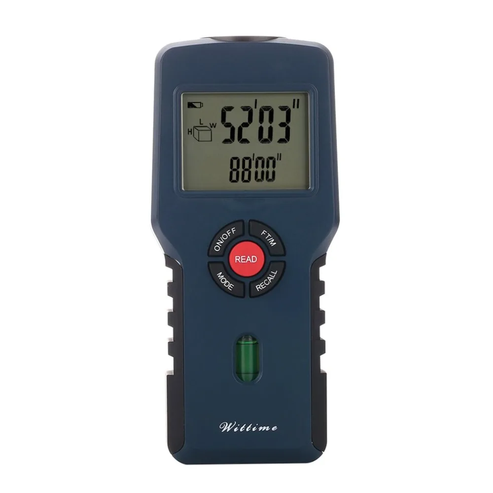 

WT-1037 Professional Handheld Design Ultrasonic Measure Distance Meter Measurer Laser Pointer Range Finder Promotion Drop Ship