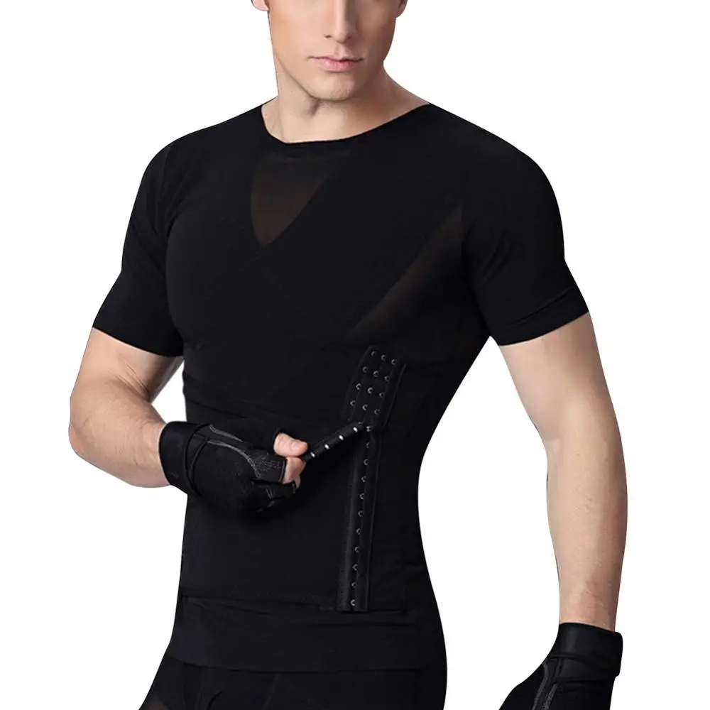 Пояс SERCET мужской корсет дышащий пояс для похудения шлейка-жилетка Облегающая майка компрессионная рубашка утягивающее белье
