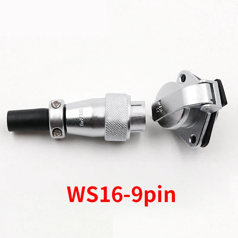 

IP68 Waterproof 9 Pin WS16 Connector Shockproof High Voltage Connectors Plug Socket Industrial Power Connector