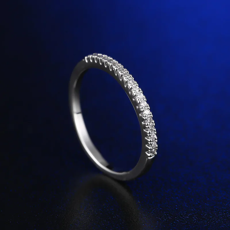MOROW Fashion Classic AAA Zircon Finger Rings Dainty Plated White Gold Simple Metal Ring for Women Jewelry Christmas Gift Hot (5)