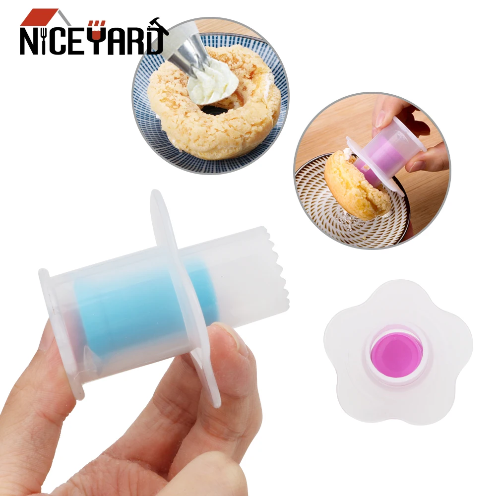 

NICEYARD Cupcake Bread Decorating Muffin Cake Pastry Corer Plunger Cutter Cupcake Corer Tools Cake Digging Holes Device