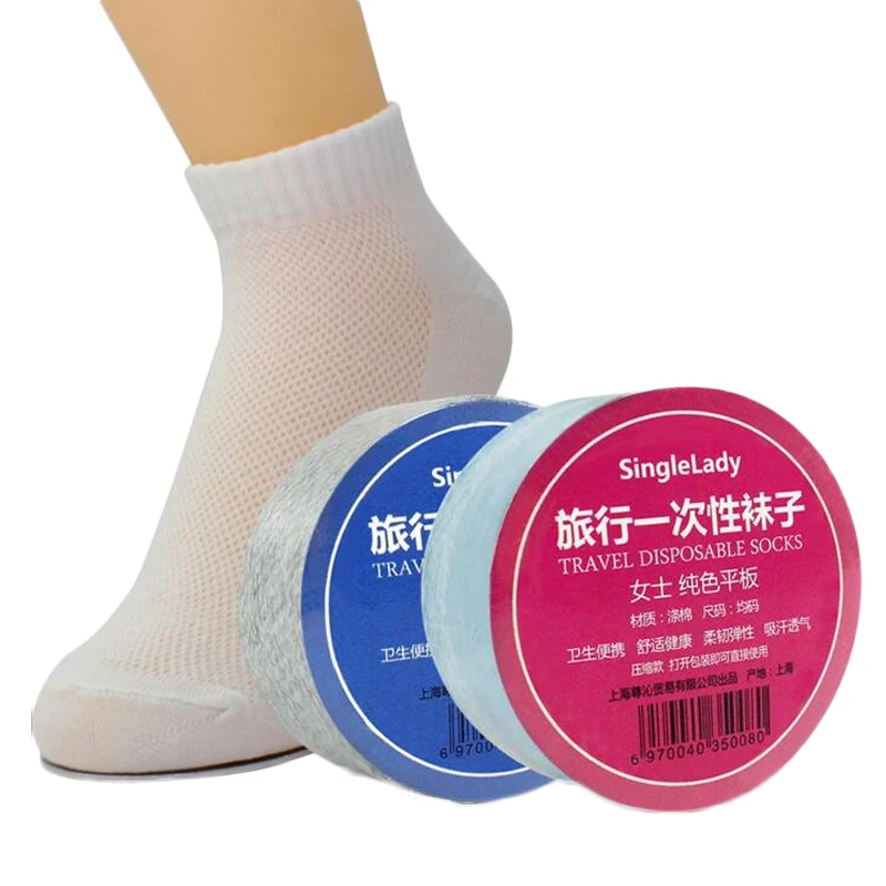 Compressed Travel Trip 1 Pairs Disposable Socks Socks Cotton Socks Men