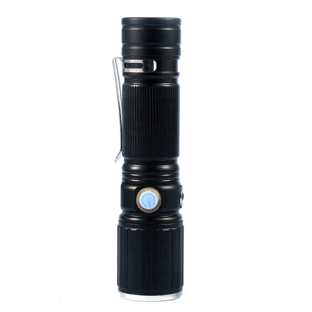 E529 super bright white red side light three-mode aluminum flashlight (with USB cable without battery) | Освещение