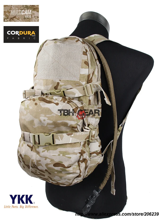TMC Modular Assault Pack W 3L Water Bladder MOLLE Hydration Backpack Multicam Arid Bag Free shipping