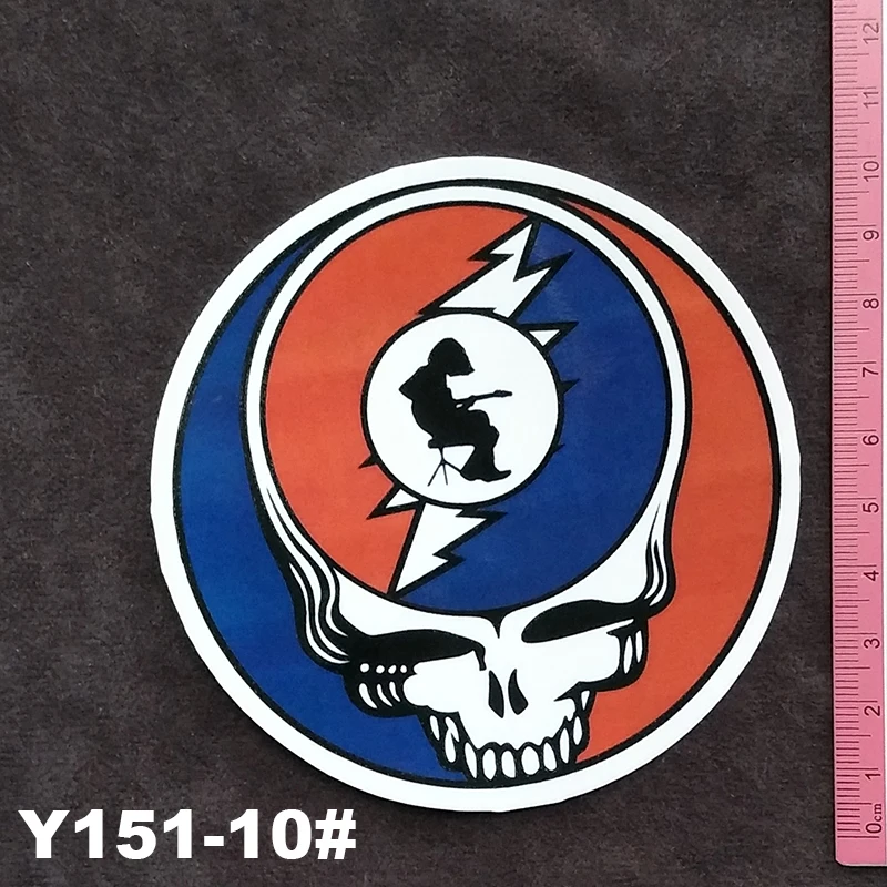 Y151 # The Grateful Dead серии ПВХ наклейки Дорожный чемодан настенная пенал для велосипеда