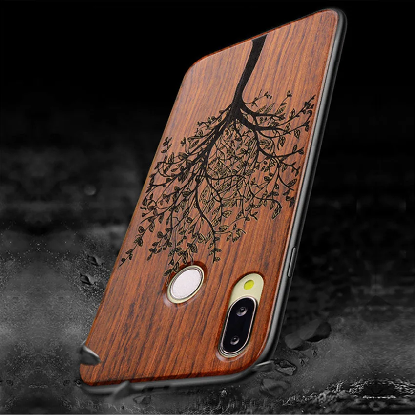 

Huawei P20 Lite Case Shockproof Wood TPU Cover For Huawei P20 Lite/Pro Case Wood Honor 8X Magic2 Mate 20 pro Mate20 lite 20X