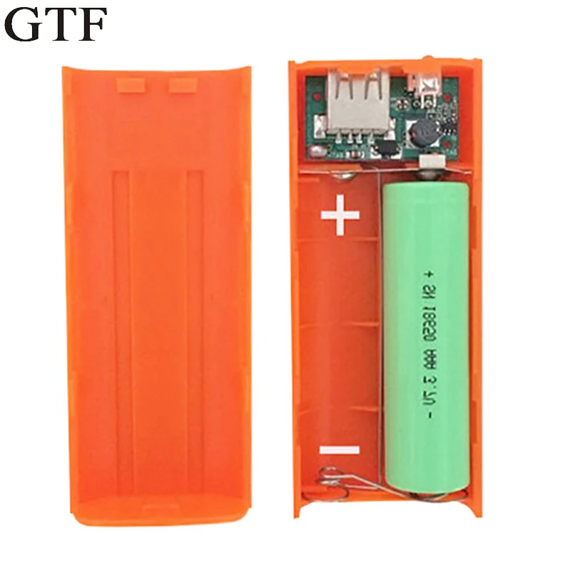 GTF 3,7 в 2X18650 USB внешний аккумулятор, чехол для зарядного устройства, коробка для DIY 18650, внешний аккумулятор, съемная задняя крышка без аккумулятора