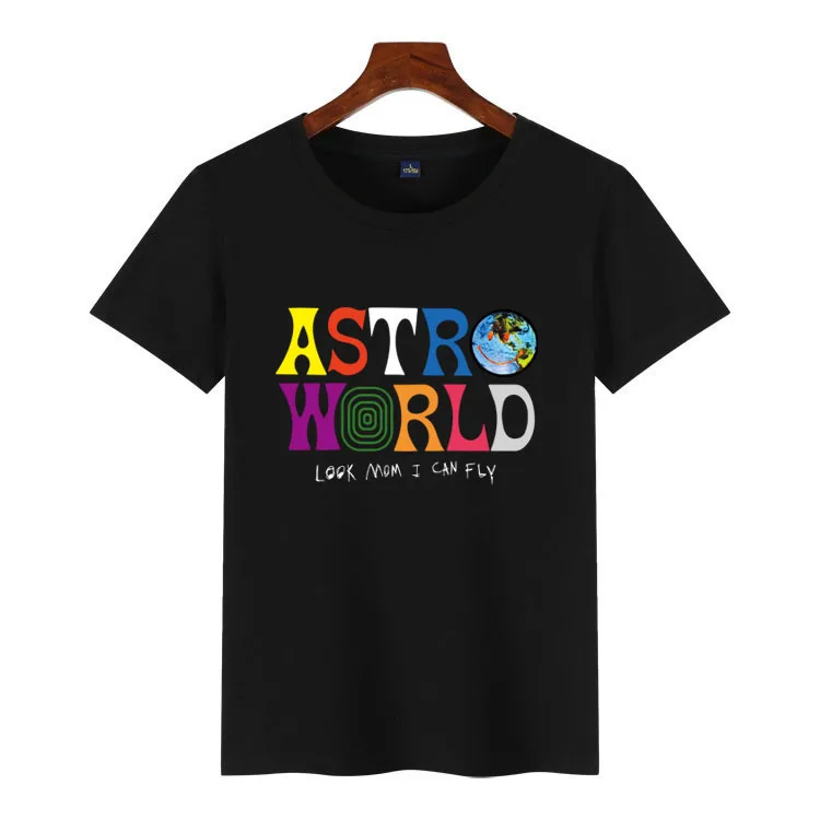 2019 Новый Для Мужчин's astroworld футболки короткий рукав Slim Fit Модные Топы Футболка 100% хлопок короткие летние