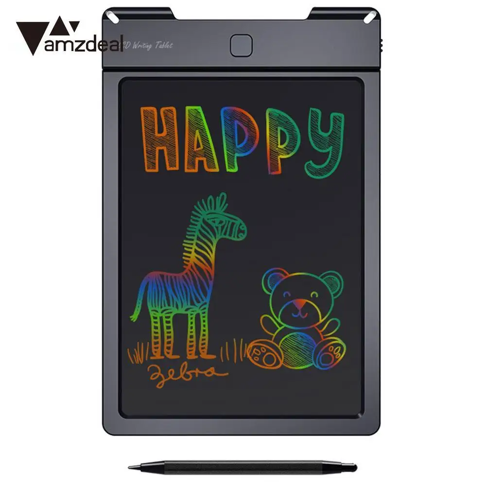 

AMZDEAL 9 Inch LCD Ultra Thin Color Drawing Pad Eco-Friendly Develop Handwriting Pads Writing Board Children Graffiti Education