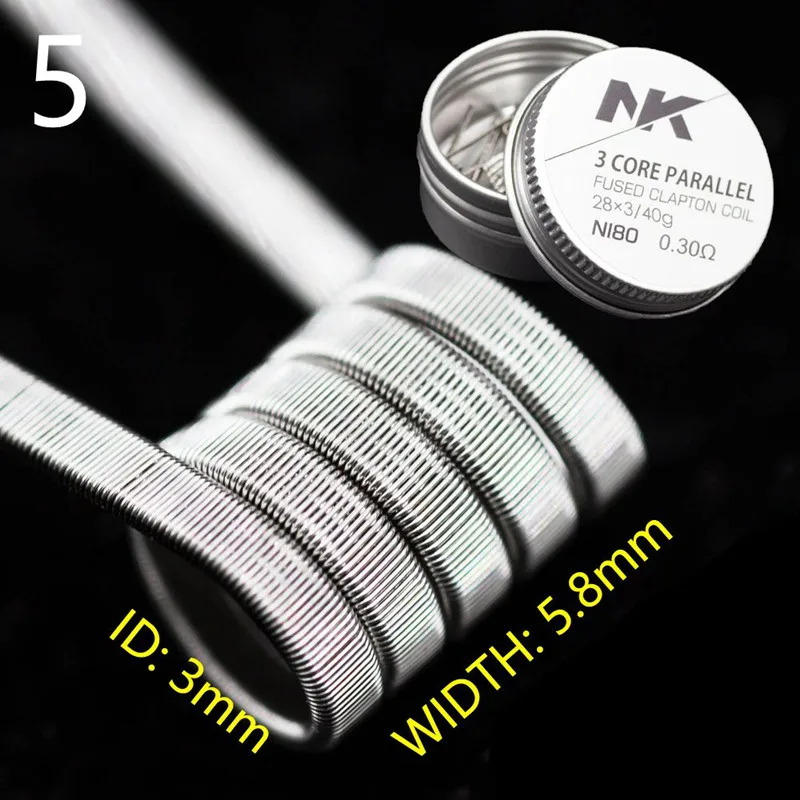 Катушка NK N90 fused clapton Ni90 предварительно изготовленный высокочистый производитель