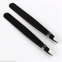 Haute qualité professionnel en acier inoxydable pointe inclinée épilation sourcil pince femmes fille maquillage maquillage outil utile beau