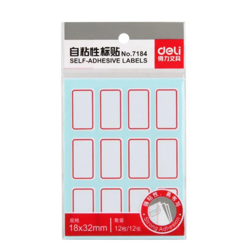 12x12/Package Self Adhesive Labels Paper 18*32mm Lab Category Stickers ...