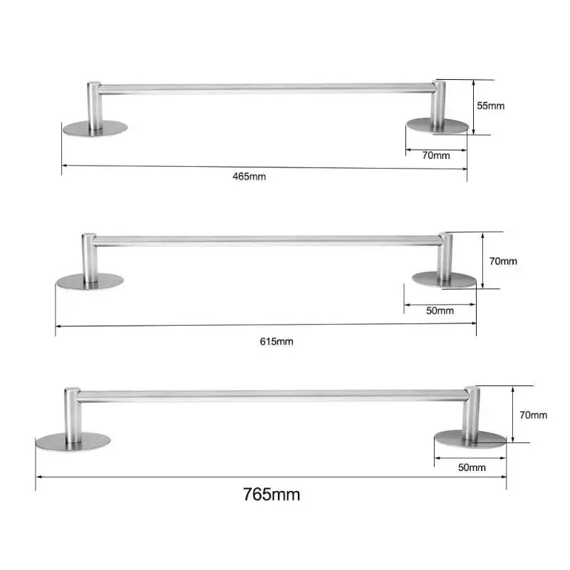 Вешалка для полотенец самоклеящаяся Полка для полотенец из нержавеющей стали держатель для полотенец для спальни и ванной комнаты вешалка для одежды серебряная горячая распродажа