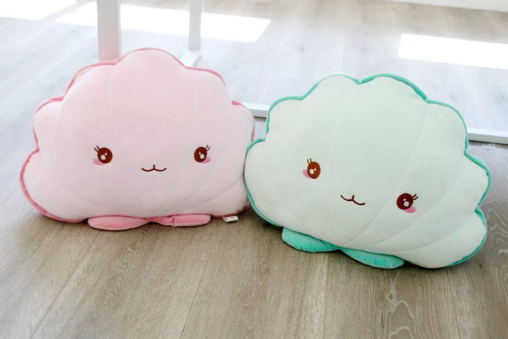 1 шт. 45 см kawaii Смайл оболочки милые плюшевые игрушки мягкие хлопковые детские подушечные куклы украшения дома подарки на день рождения