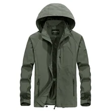 Мужская Водонепроницаемая дышащая куртка размера плюс 5XL, весенне-осеннее тонкое повседневное пальто, армейская тактическая ветровка, куртка, пальто