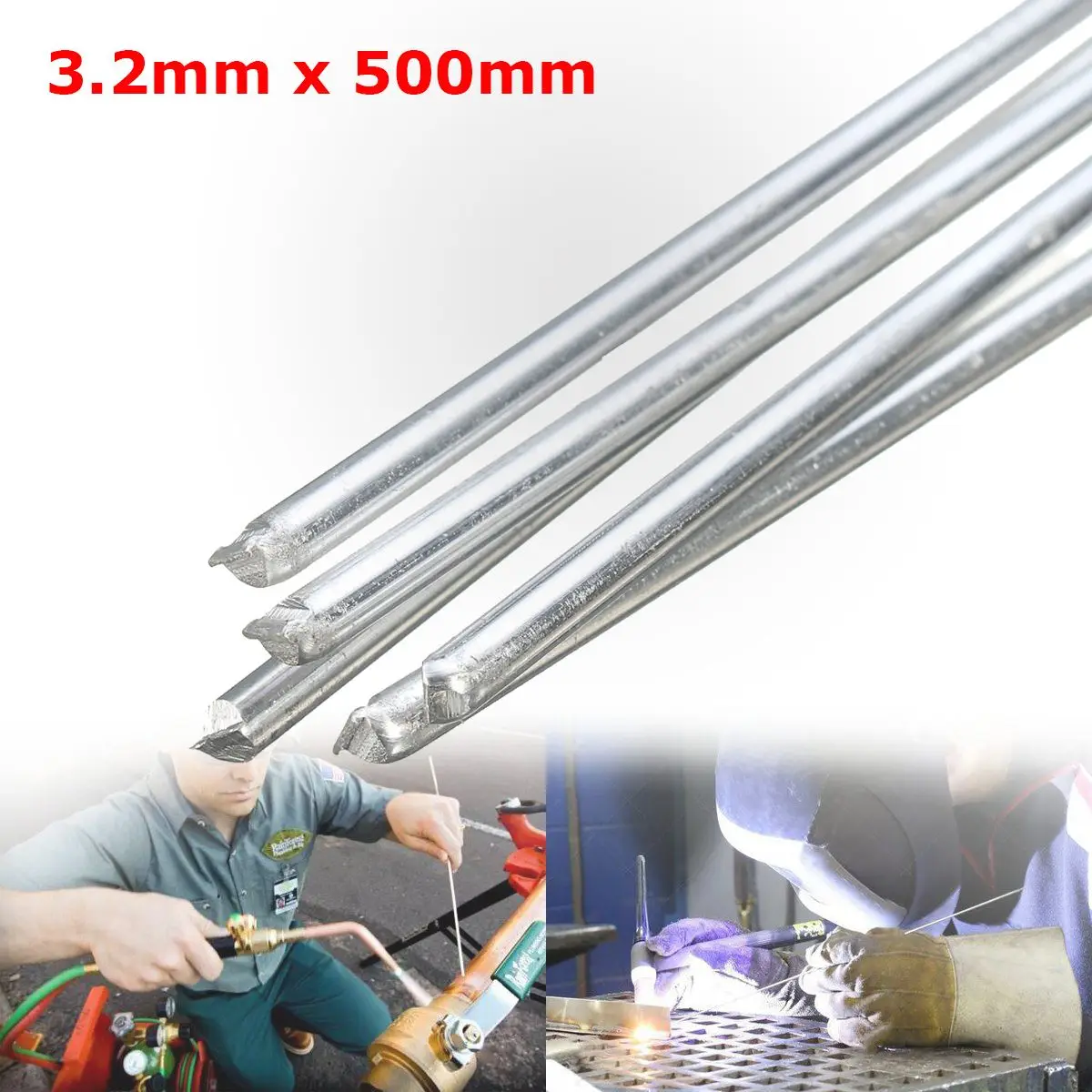 5Pcs 3.2mmx 500mm Aluminum Welding Rods for Welding Machinein Welding