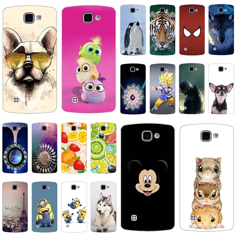 Soft Silicone Phone Case Cover for LG K4 Lte Fashion Owl Tower Butterfly Printing Cell Cases K120e K130e | Мобильные телефоны и